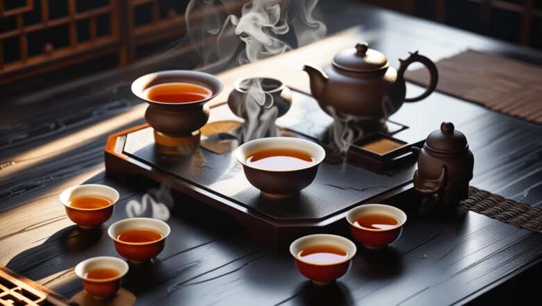 chá e o ritual chinês do gong fu cha